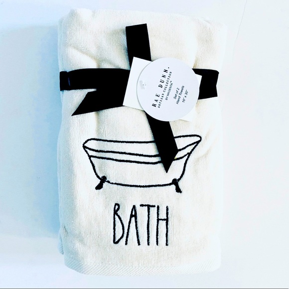 Rae Dunn Bath Rae Dunn Bath Hand Towels Poshmark